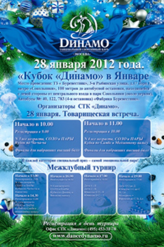 «Кубок Динамо» 28 января в ТЗ «Буревестник»