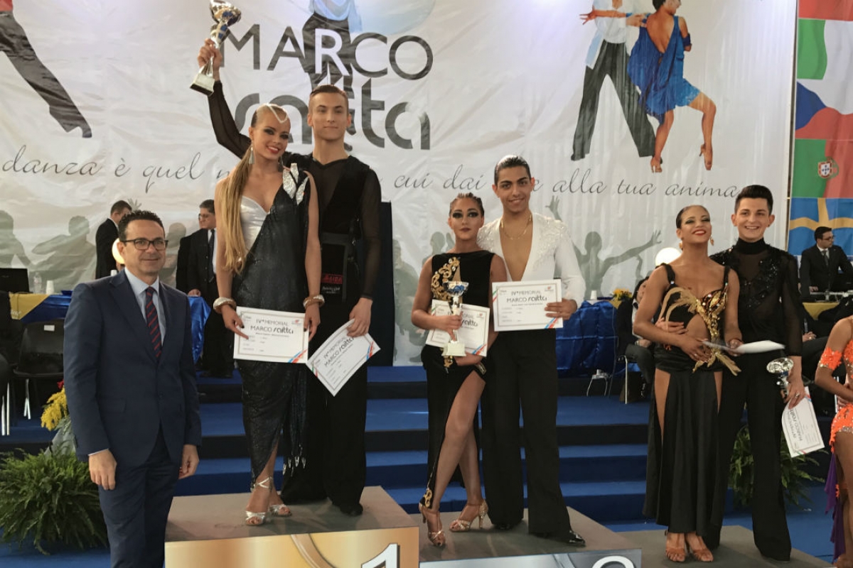 Пьедестал WDSF Youth Open Latin